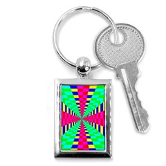 Maze Rainbow Vortex Key Chain (Rectangle)