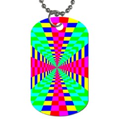 Maze Rainbow Vortex Dog Tag (Two Sides)