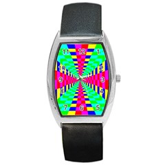 Maze Rainbow Vortex Barrel Style Metal Watch