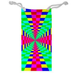 Maze Rainbow Vortex Jewelry Bag by HermanTelo