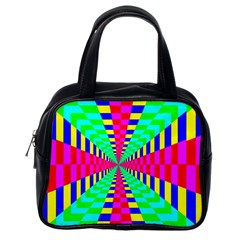 Maze Rainbow Vortex Classic Handbag (one Side)