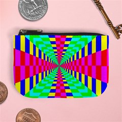 Maze Rainbow Vortex Mini Coin Purse by HermanTelo