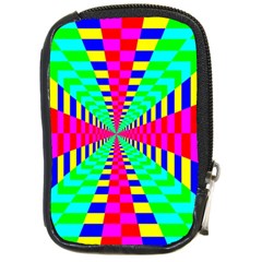 Maze Rainbow Vortex Compact Camera Leather Case by HermanTelo