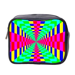 Maze Rainbow Vortex Mini Toiletries Bag (two Sides)