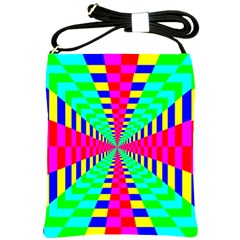 Maze Rainbow Vortex Shoulder Sling Bag