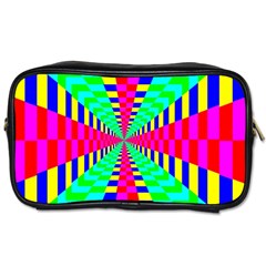 Maze Rainbow Vortex Toiletries Bag (two Sides) by HermanTelo