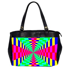 Maze Rainbow Vortex Oversize Office Handbag (2 Sides)