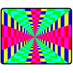 Maze Rainbow Vortex Fleece Blanket (medium) 