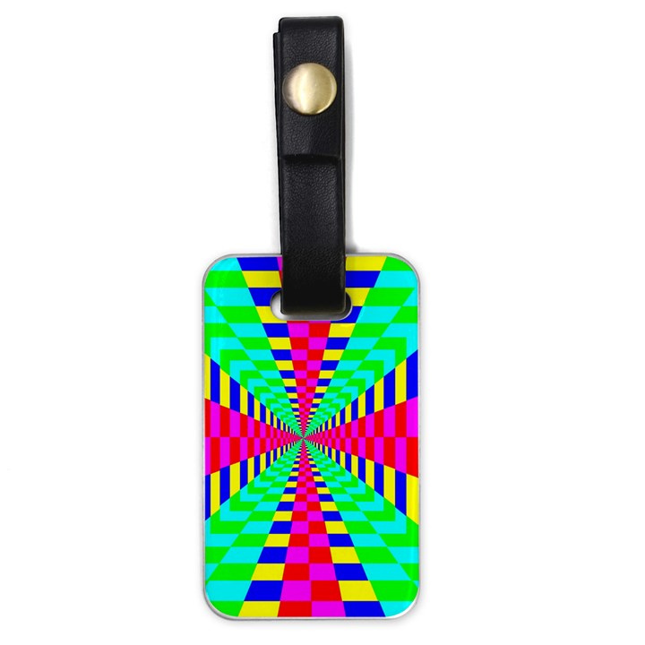 Maze Rainbow Vortex Luggage Tag (one side)