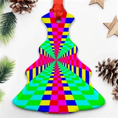 Maze Rainbow Vortex Ornament (christmas Tree)  by HermanTelo