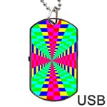 Maze Rainbow Vortex Dog Tag USB Flash (Two Sides) Front