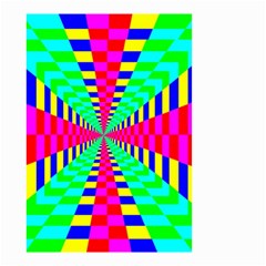 Maze Rainbow Vortex Small Garden Flag (Two Sides)