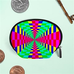 Maze Rainbow Vortex Accessory Pouch (small) by HermanTelo