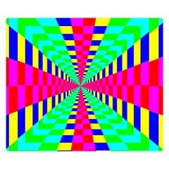 Maze Rainbow Vortex Double Sided Flano Blanket (Small) 