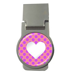 Love Heart Valentine Money Clips (round)  by HermanTelo