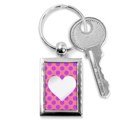 Love Heart Valentine Key Chain (rectangle) by HermanTelo