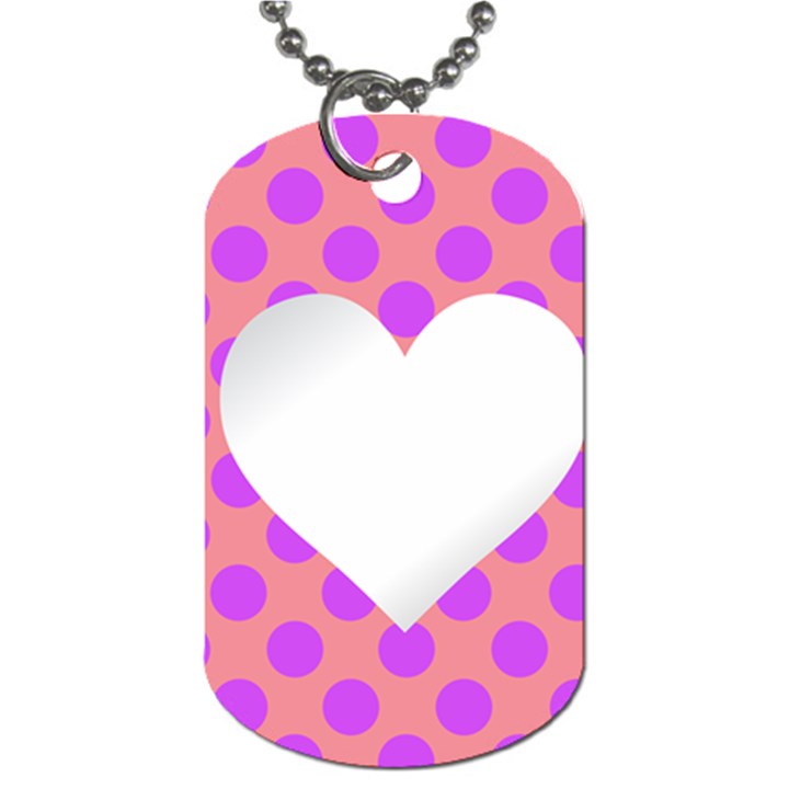 Love Heart Valentine Dog Tag (One Side)