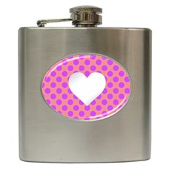 Love Heart Valentine Hip Flask (6 Oz)