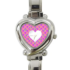 Love Heart Valentine Heart Italian Charm Watch by HermanTelo