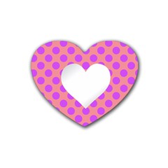 Love Heart Valentine Rubber Coaster (heart)  by HermanTelo