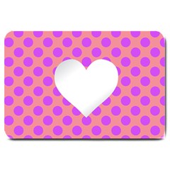 Love Heart Valentine Large Doormat 