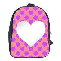 Love Heart Valentine School Bag (large) by HermanTelo