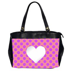 Love Heart Valentine Oversize Office Handbag (2 Sides)