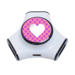 Love Heart Valentine 3-port Usb Hub