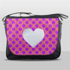 Love Heart Valentine Messenger Bag