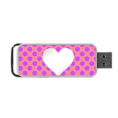 Love Heart Valentine Portable Usb Flash (one Side)