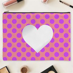 Love Heart Valentine Cosmetic Bag (xxxl)