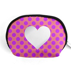 Love Heart Valentine Accessory Pouch (medium)