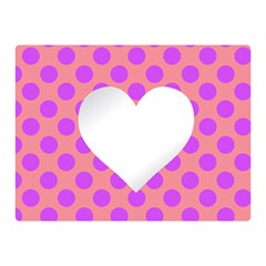 Love Heart Valentine Double Sided Flano Blanket (mini) 