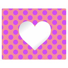 Love Heart Valentine Double Sided Flano Blanket (medium)  by HermanTelo