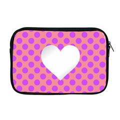 Love Heart Valentine Apple Macbook Pro 17  Zipper Case