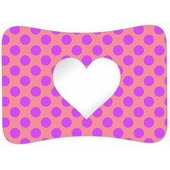 Love Heart Valentine Velour Seat Head Rest Cushion by HermanTelo