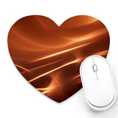 Light Rays Aurora Heart Mousepads