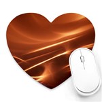 Light Rays Aurora Heart Mousepads Front