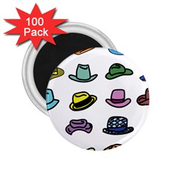 Hat Dress Elegance 2 25  Magnets (100 Pack)  by HermanTelo