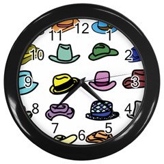 Hat Dress Elegance Wall Clock (black) by HermanTelo