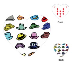 Hat Dress Elegance Playing Cards Single Design (heart)