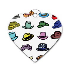 Hat Dress Elegance Dog Tag Heart (one Side)