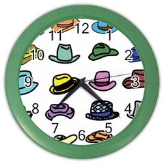 Hat Dress Elegance Color Wall Clock