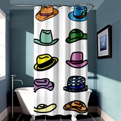 Hat Dress Elegance Shower Curtain 36  X 72  (stall)  by HermanTelo