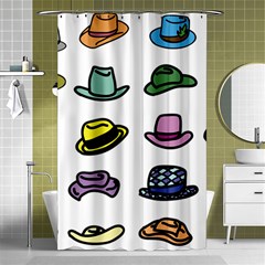 Hat Dress Elegance Shower Curtain 48  X 72  (small) 