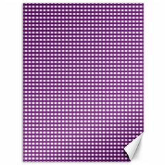 Gingham Plaid Fabric Pattern Purple Canvas 36  X 48 