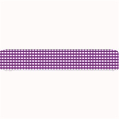 Gingham Plaid Fabric Pattern Purple Small Bar Mats