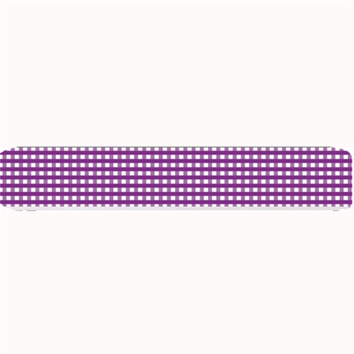 Gingham Plaid Fabric Pattern Purple Small Bar Mats