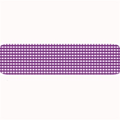 Gingham Plaid Fabric Pattern Purple Large Bar Mats by HermanTelo