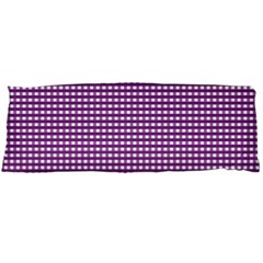 Gingham Plaid Fabric Pattern Purple Body Pillow Case (dakimakura)